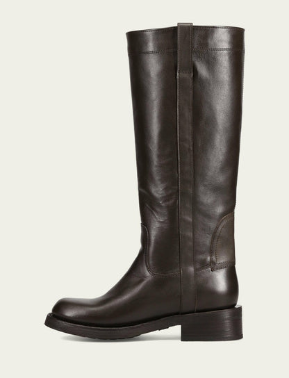FRYE Women's Dark Brown Viv Riding Boot