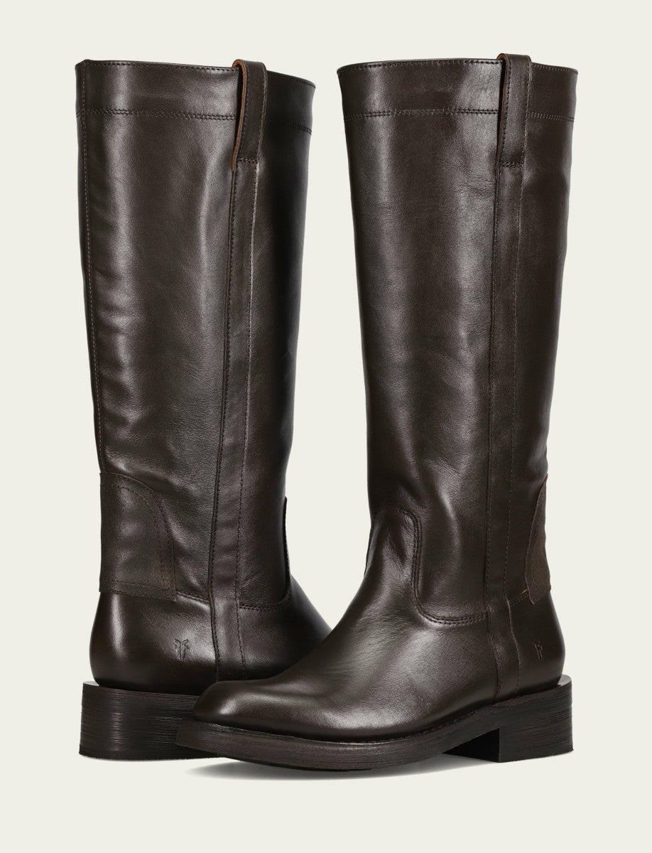 FRYE Women's Dark Brown Viv Riding Boot