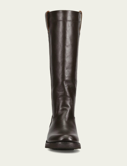FRYE Women's Dark Brown Viv Riding Boot