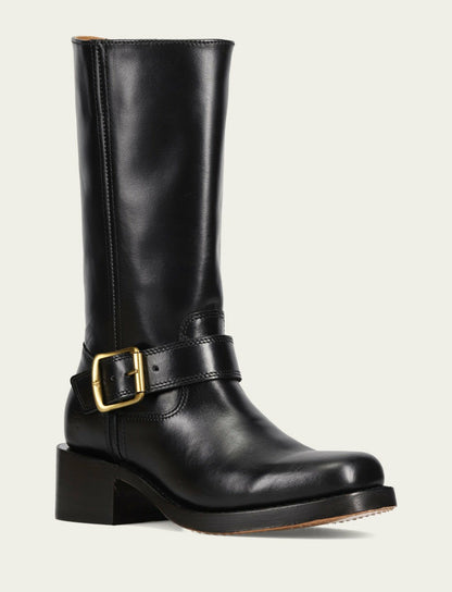 FRYE Women's Black Campus Buckle Boot