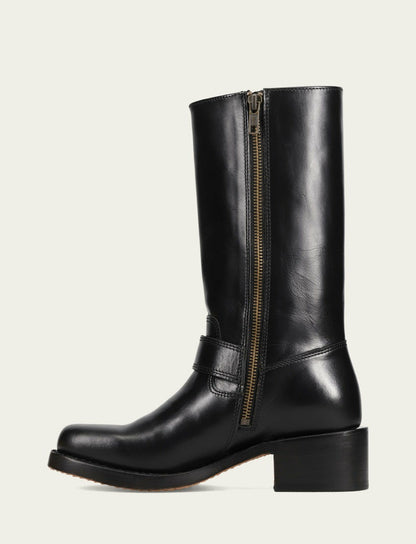FRYE Women's Black Campus Buckle Boot