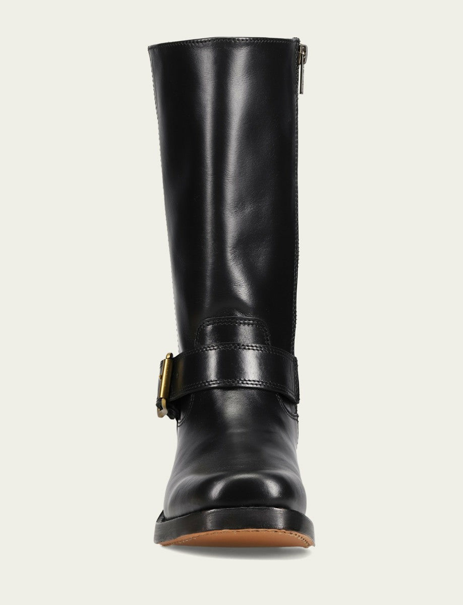 FRYE Women's Black Campus Buckle Boot