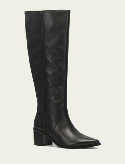 FRYE Women's Black Sadie Softy Tall Wide Calf Boot