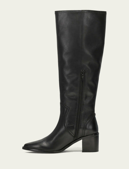 FRYE Women's Black Sadie Softy Tall Wide Calf Boot