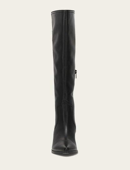 FRYE Women's Black Sadie Softy Tall Wide Calf Boot