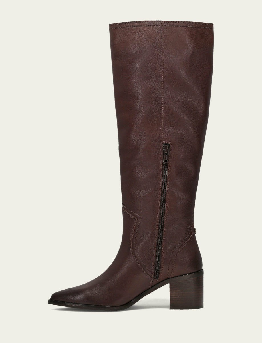 FRYE Women's Cocoa Sadie Softy Tall Wide Calf Boot