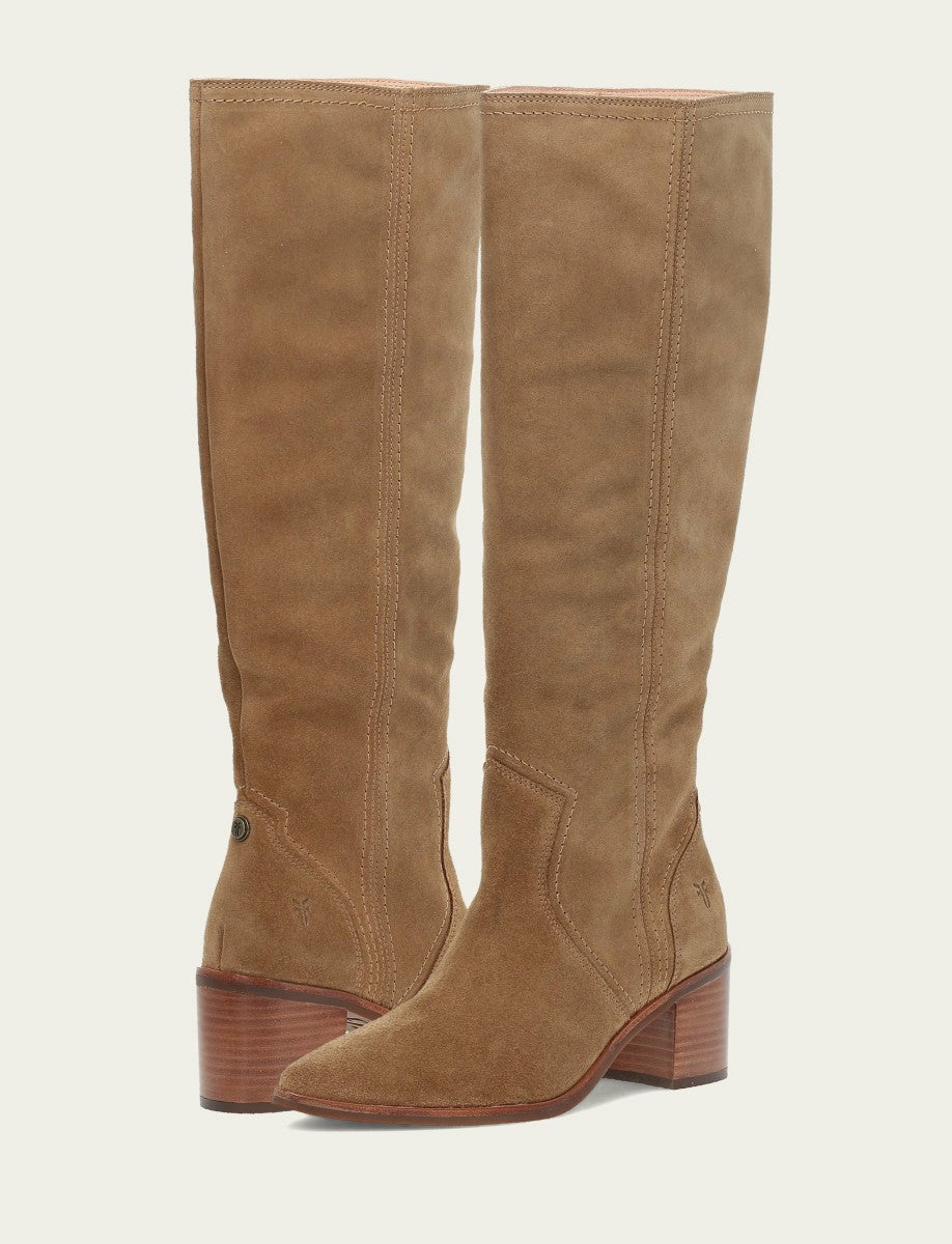 FRYE Women's Almond Sadie Softy Tall Wide Calf Boot