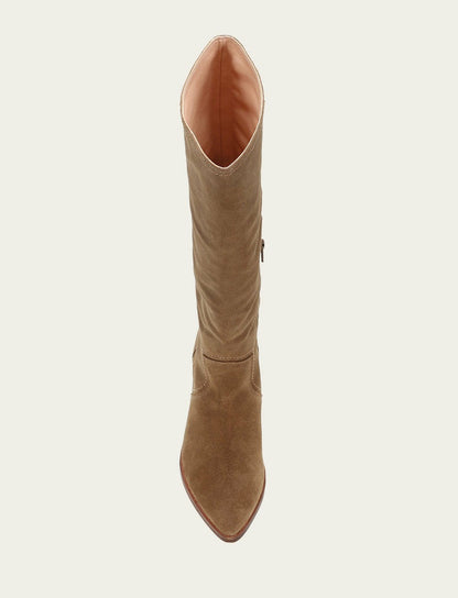 FRYE Women's Almond Sadie Softy Tall Wide Calf Boot