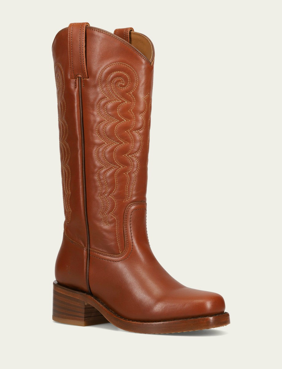 FRYE Women's Walnut Campus Deco Stitch Boot