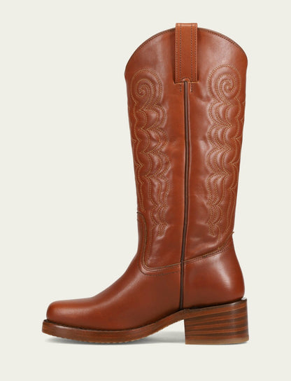 FRYE Women's Walnut Campus Deco Stitch Boot