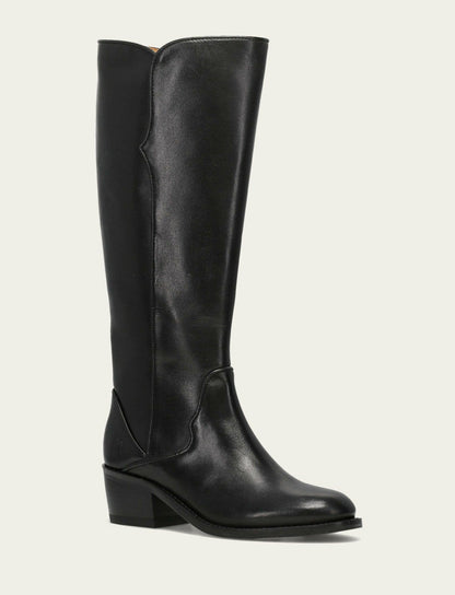 FRYE Women's Black Carson 2 Piping Tall Boot