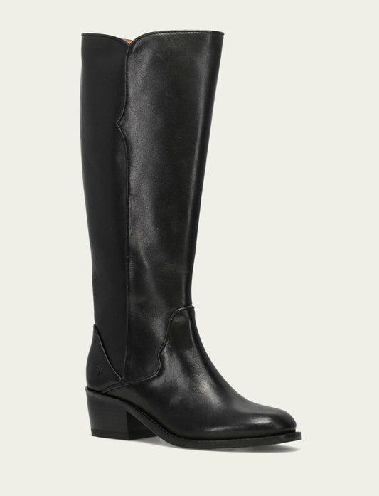 FRYE Women's Black Carson 2 Piping Tall Boot