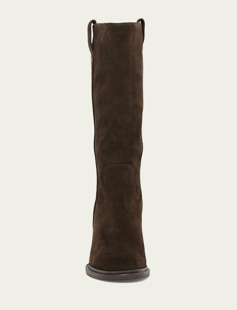 FRYE Women's Dark Brown Alex Slouchy Mid Boot