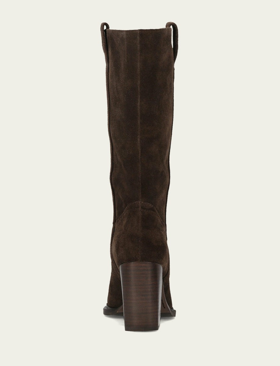FRYE Women's Dark Brown Alex Slouchy Mid Boot