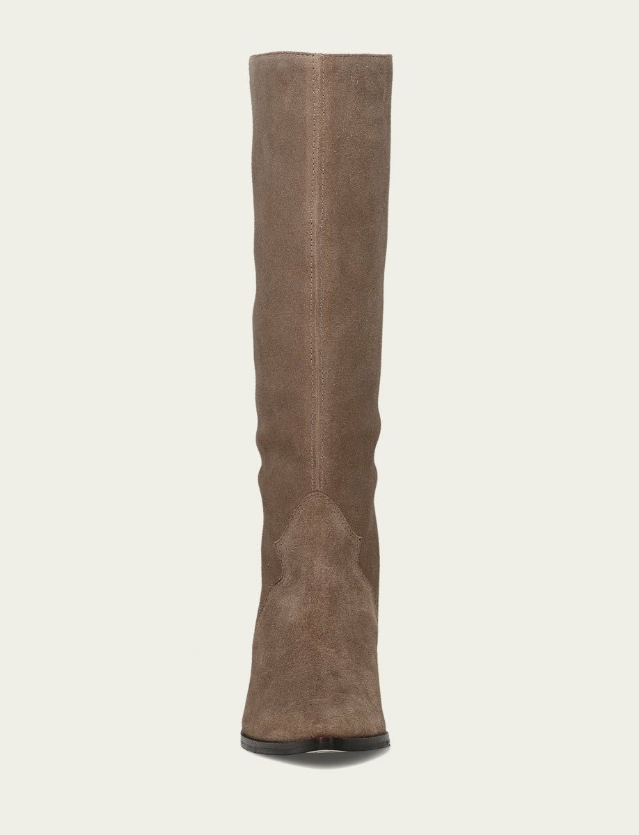 FRYE Women's Dark Taupe Sara Slouchy Boot