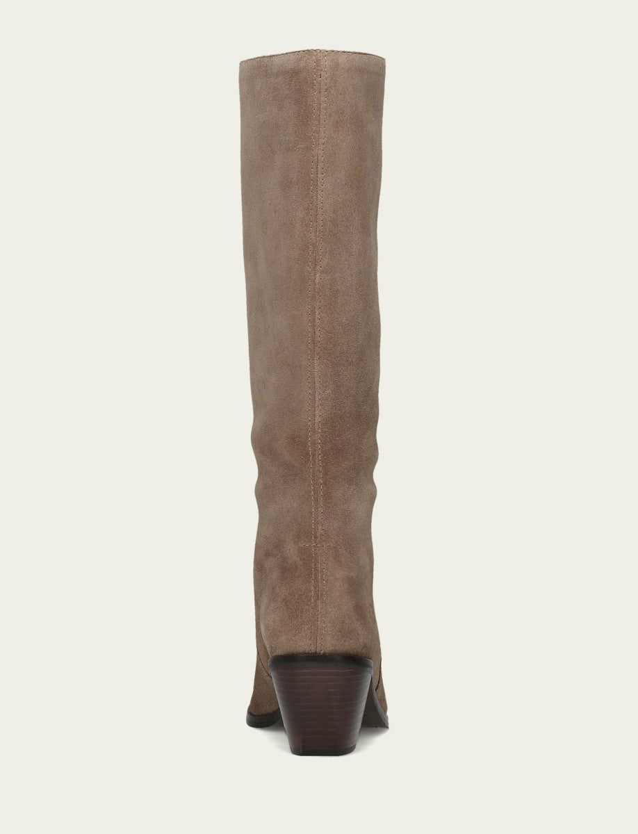 FRYE Women's Dark Taupe Sara Slouchy Boot