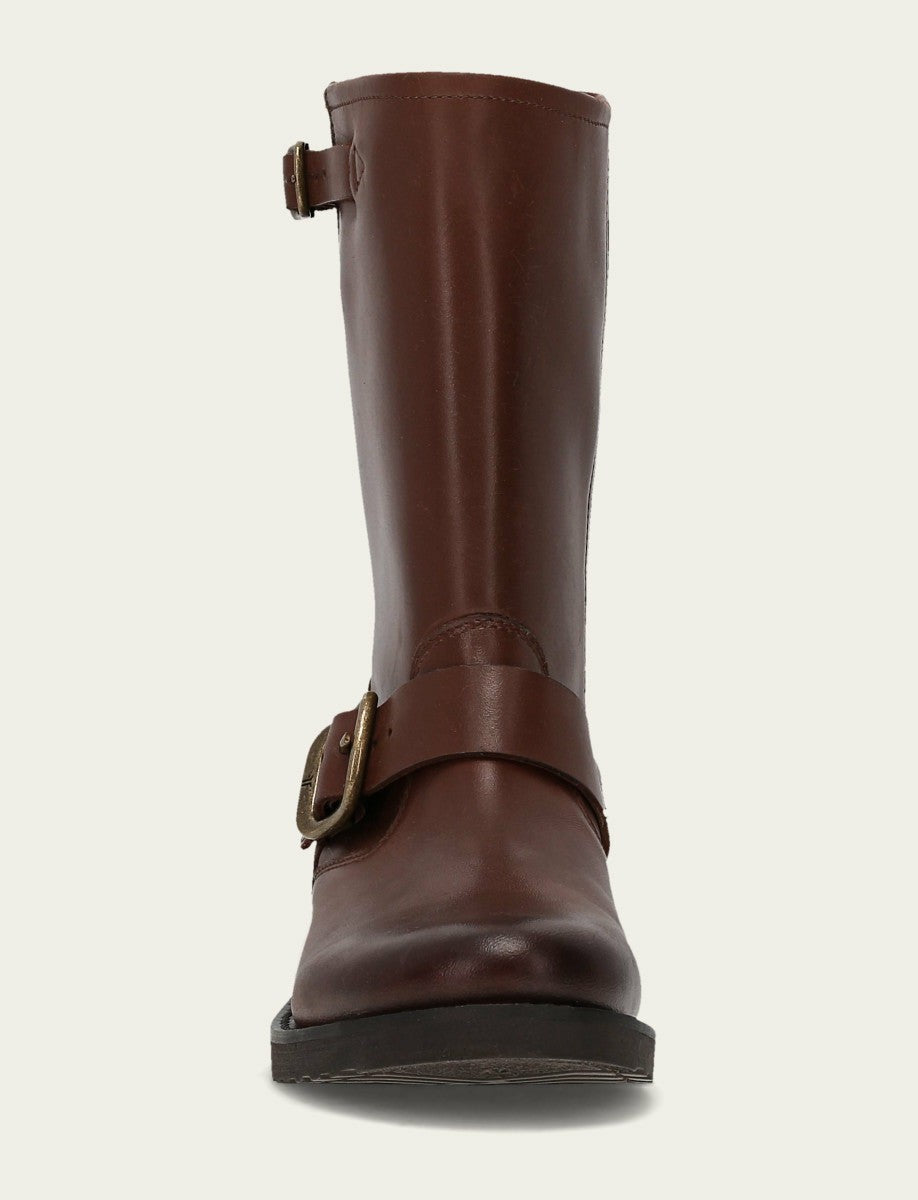 FRYE Women's Walnut Mid-Calf Flex Short Boot