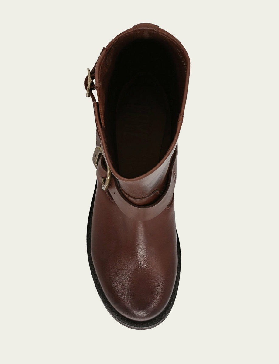 FRYE Women's Walnut Mid-Calf Flex Short Boot