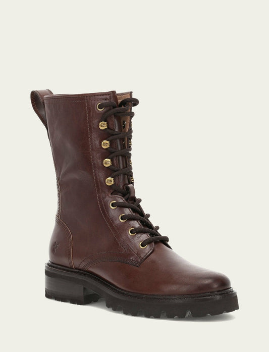 FRYE Women's Bourbon Olivia Combat Boots
