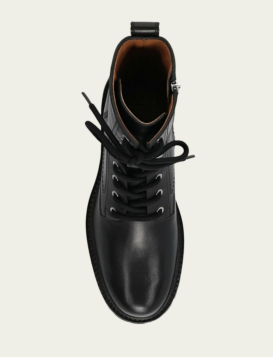 FRYE Women's Black Olivia Combat Boots