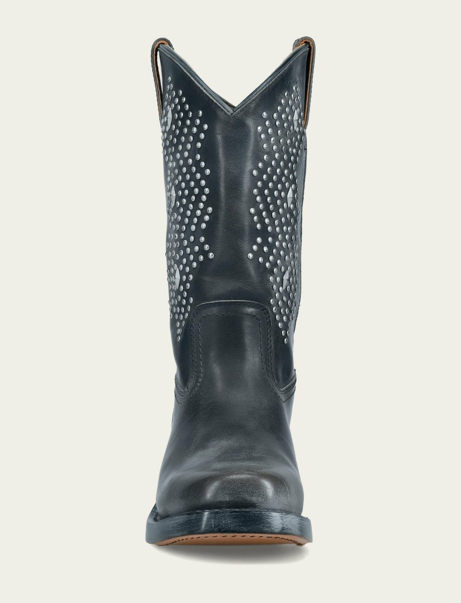 FRYE Women's Off Black Campus Deco Stud Boot