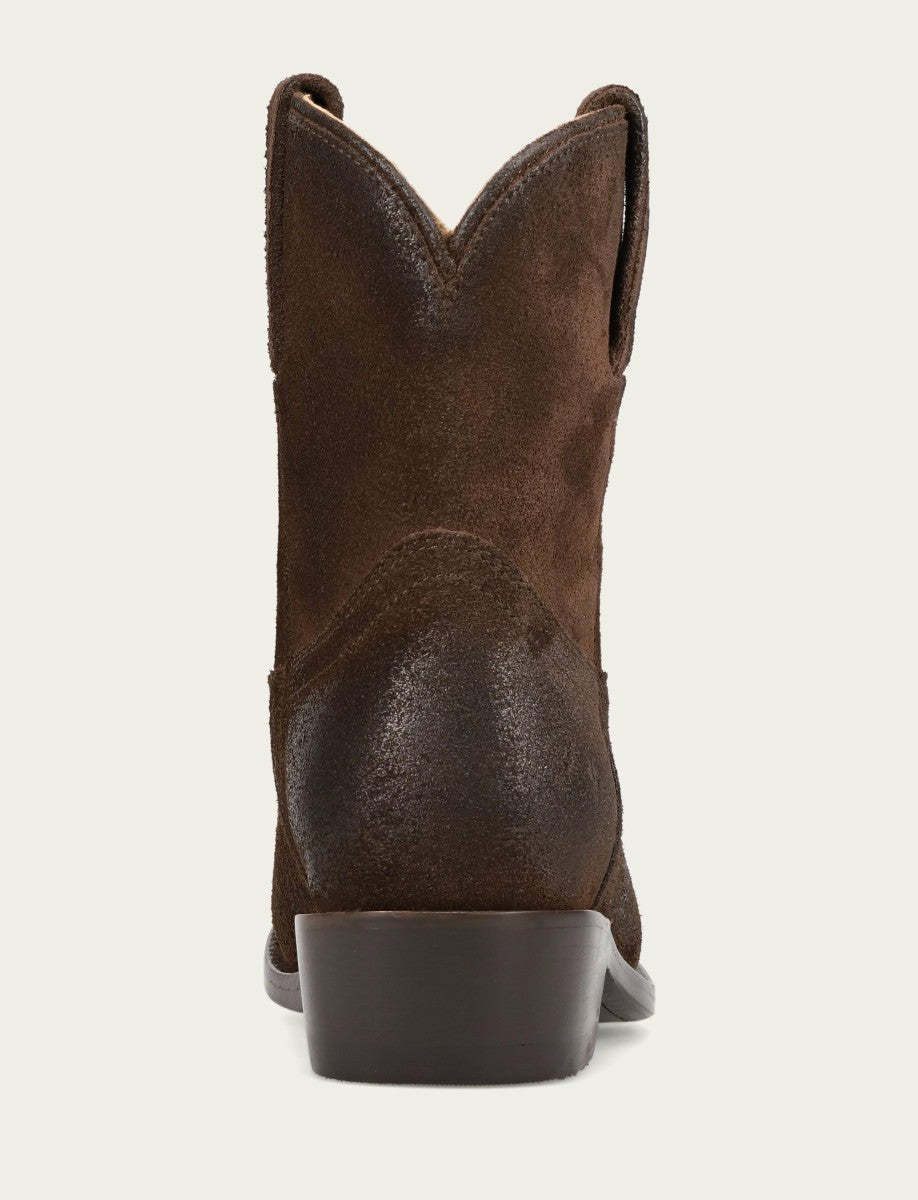 FRYE Women's Chocolate Suede Billy Short Bootie