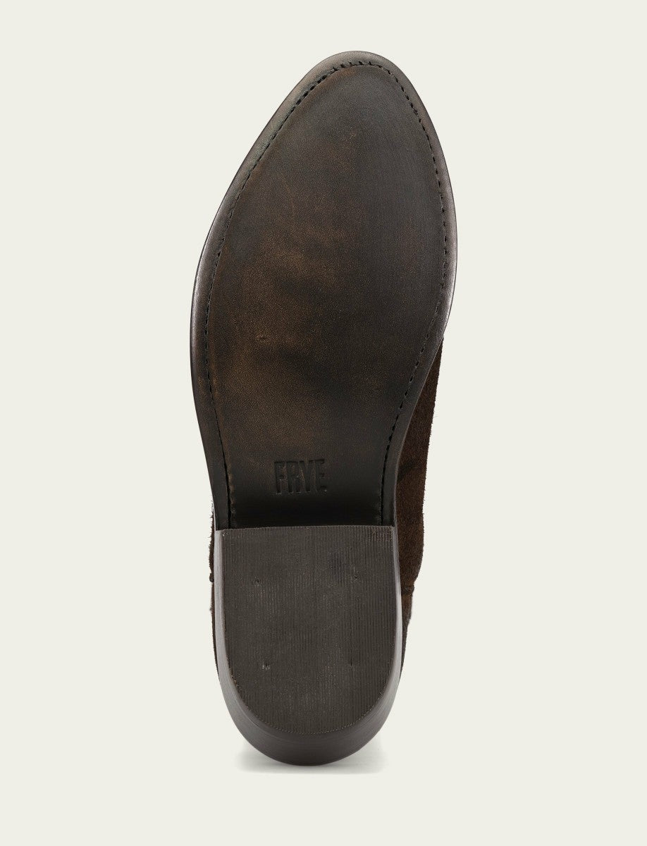 FRYE Women's Chocolate Suede Billy Short Bootie