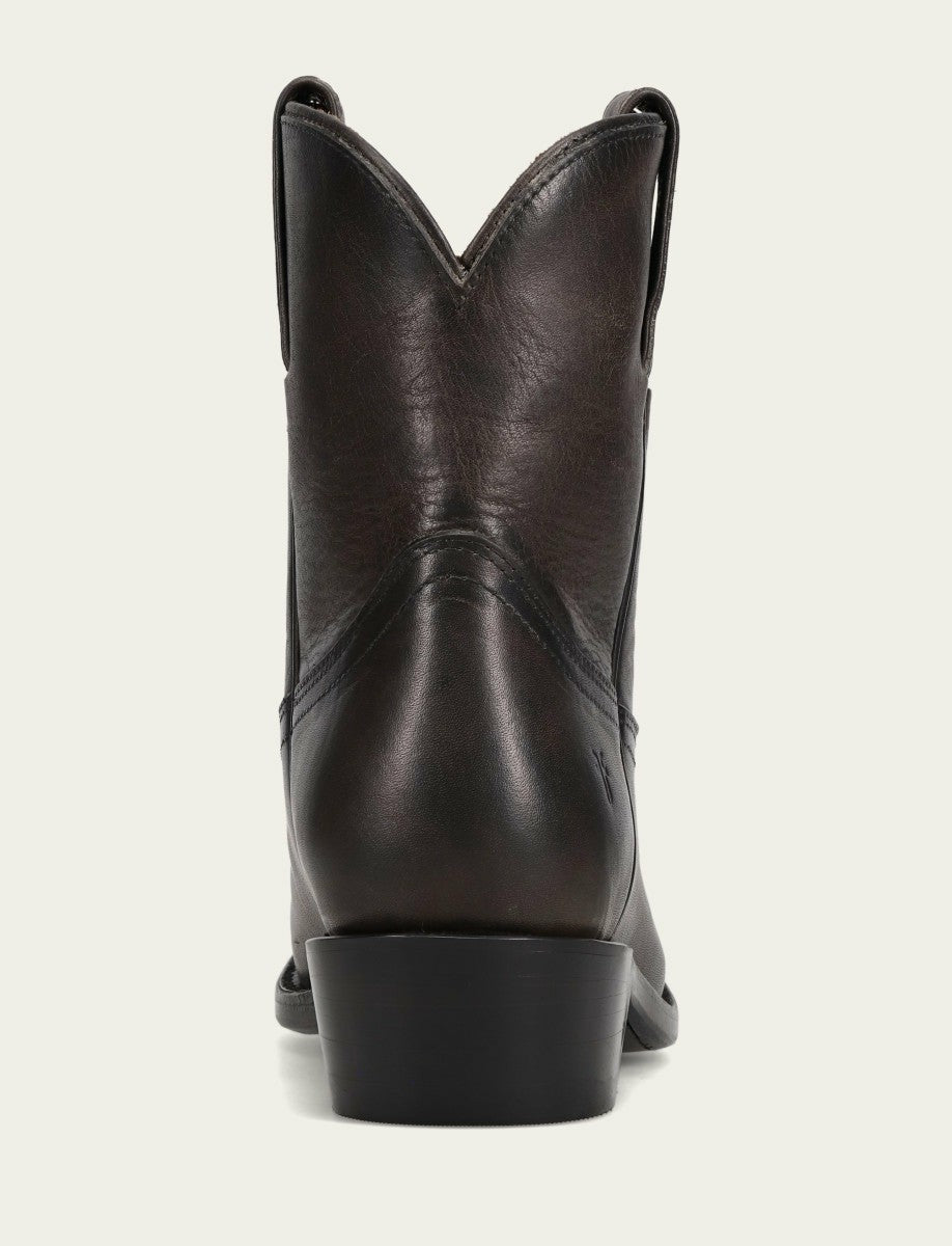 FRYE Women's Black Graphite Billy Short Leather Bootie