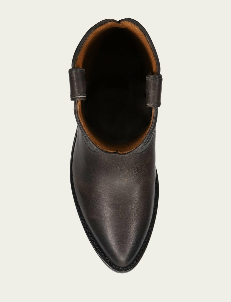 FRYE Women's Black Graphite Billy Short Leather Bootie