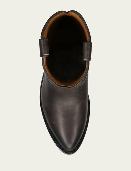 FRYE Women's Black Graphite Billy Short Leather Bootie