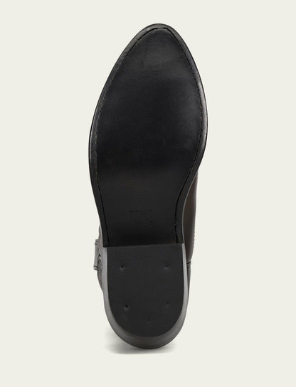 FRYE Women's Black Graphite Billy Short Leather Bootie