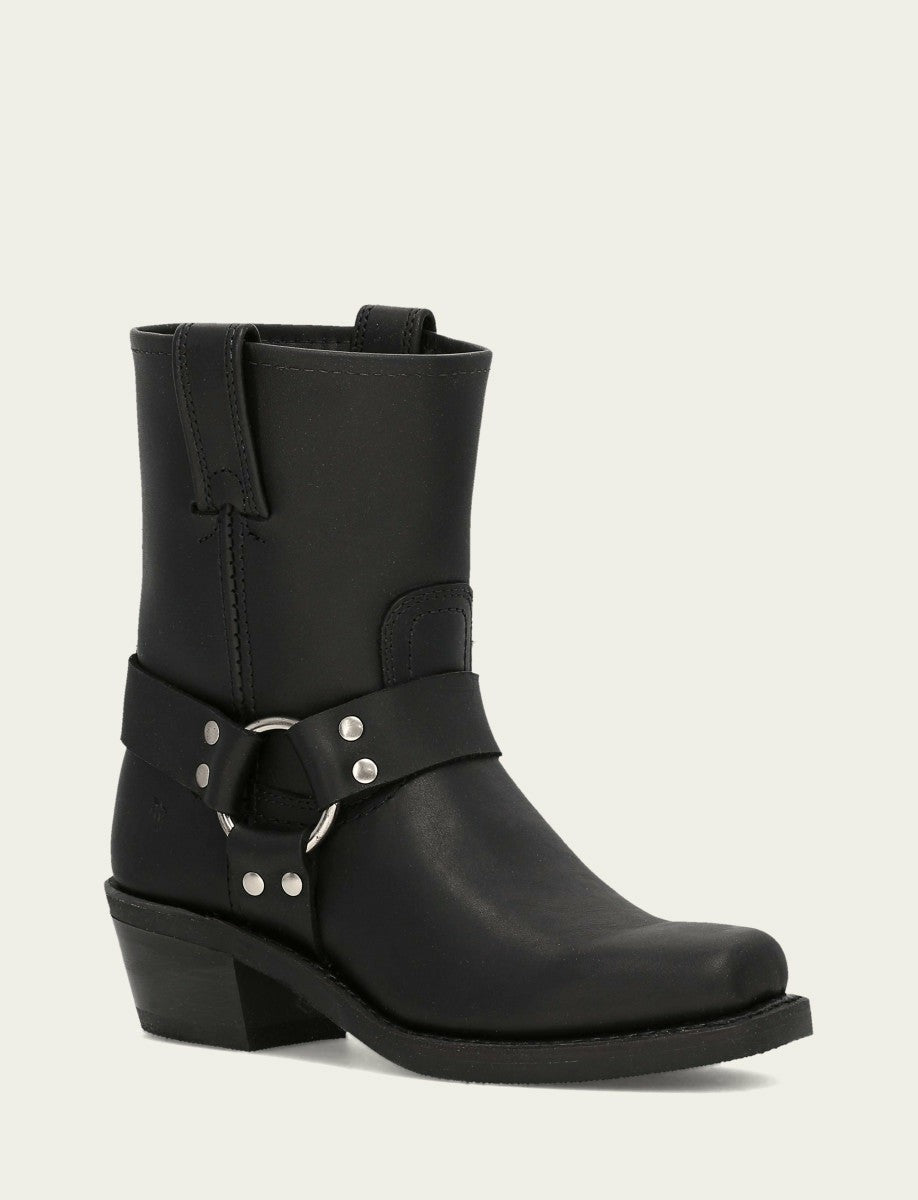 FRYE Women's Black Harness 8R Booties