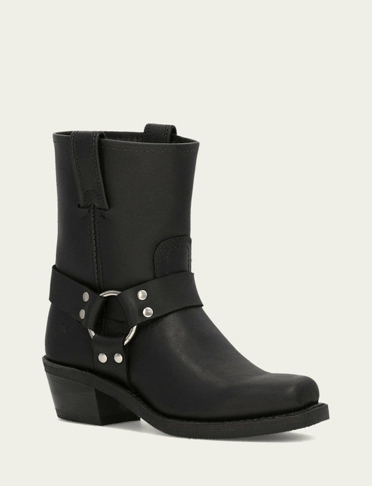 FRYE Women's Black Harness 8R Booties