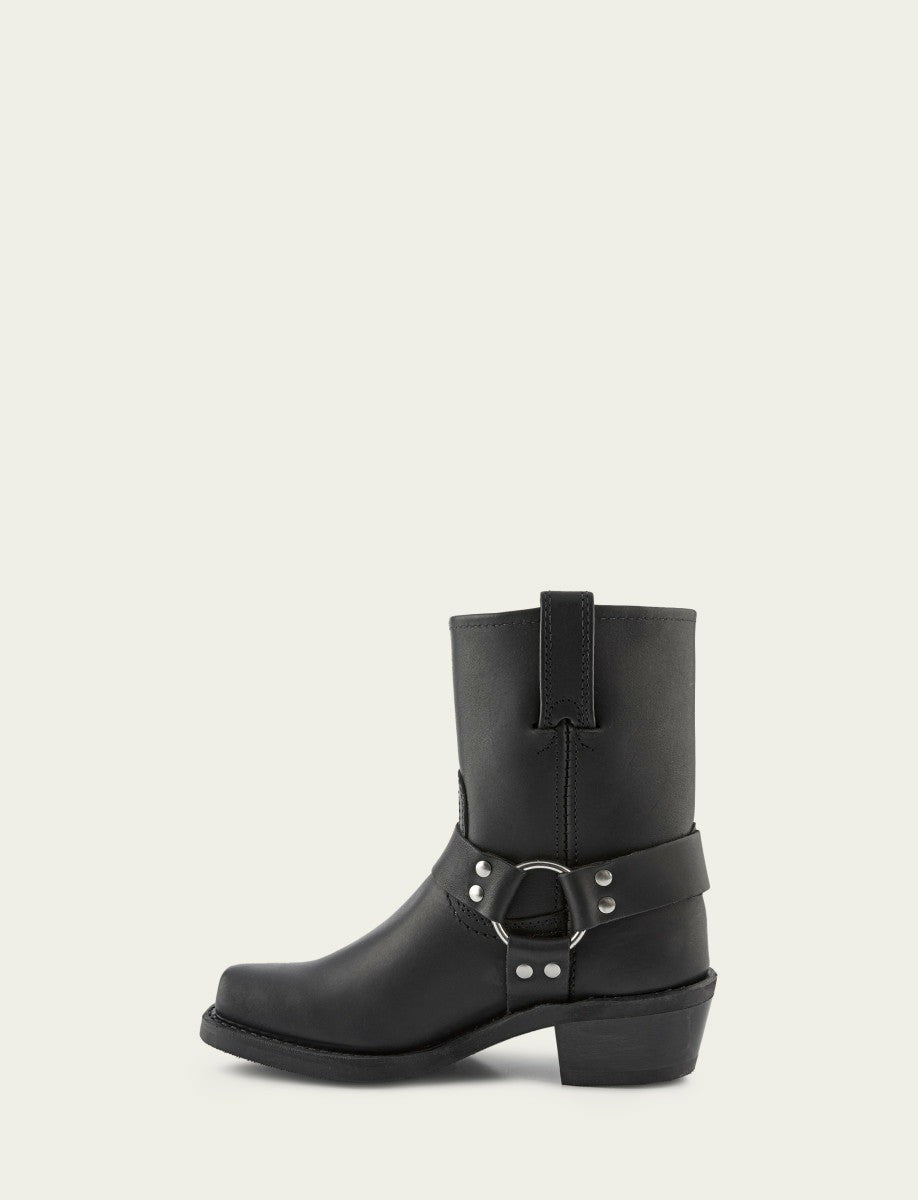 FRYE Women's Black Harness 8R Booties