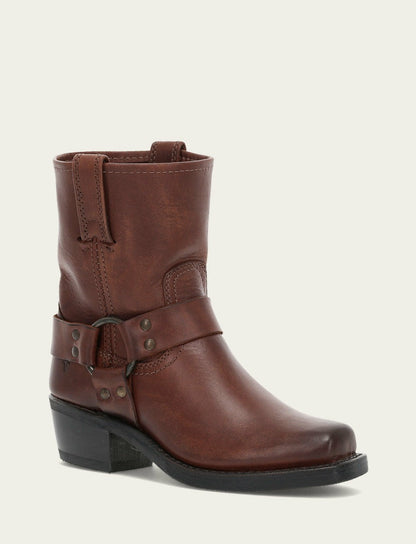 FRYE Women's Cognac Harness 8R Booties