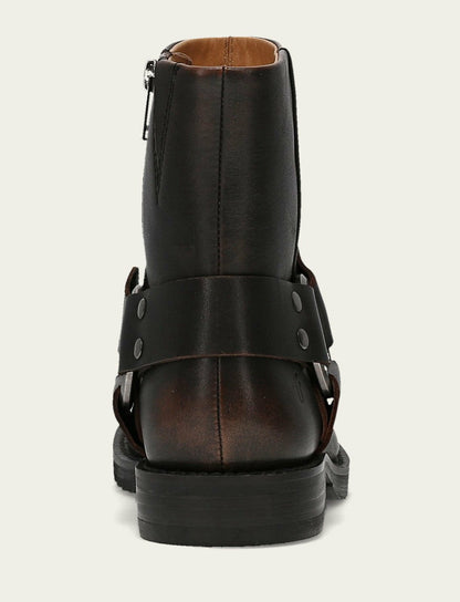 FRYE Women's Antique Brown Veronica Flex Harness Boot