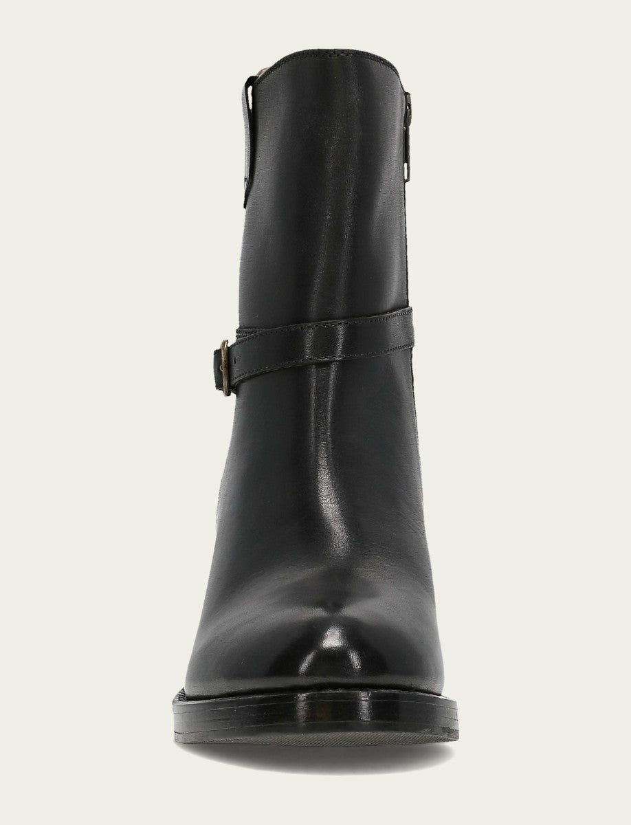 FRYE Women's Black Rylee Belted Inside Zip Boot
