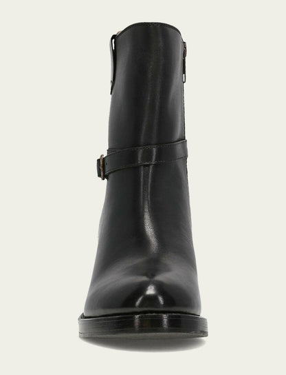 FRYE Women's Black Rylee Belted Inside Zip Boot