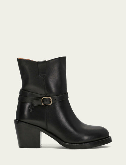 FRYE Women's Black Rylee Belted Inside Zip Boot