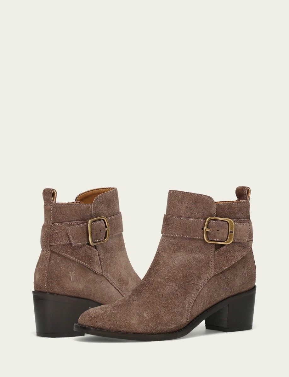 FRYE Women's Taupe Piper Booties