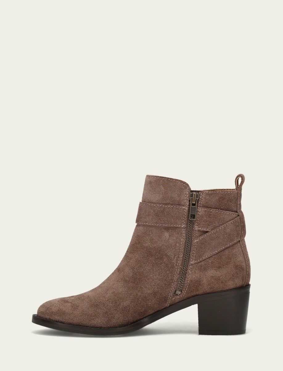 FRYE Women's Taupe Piper Booties