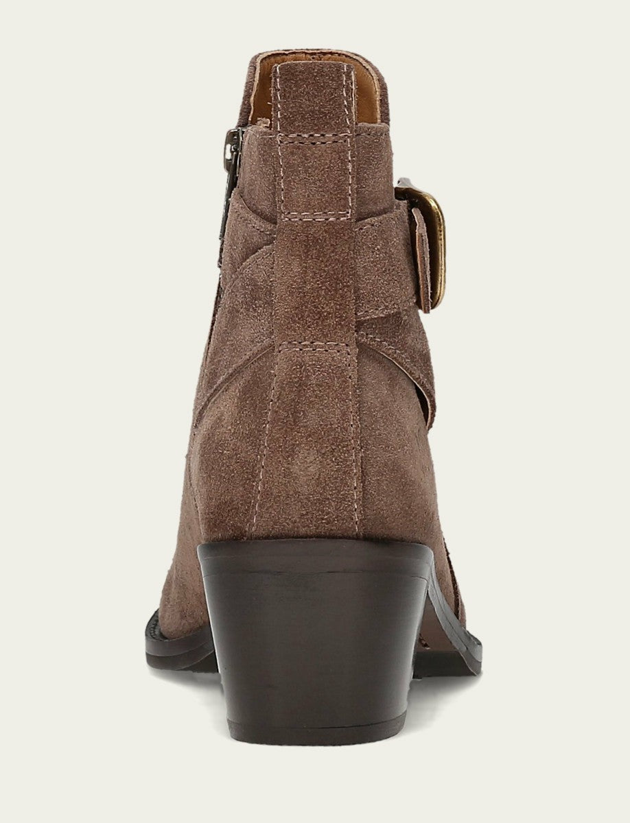 FRYE Women's Taupe Piper Booties