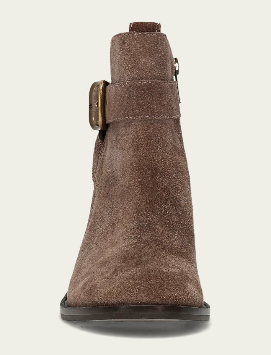 FRYE Women's Taupe Piper Booties