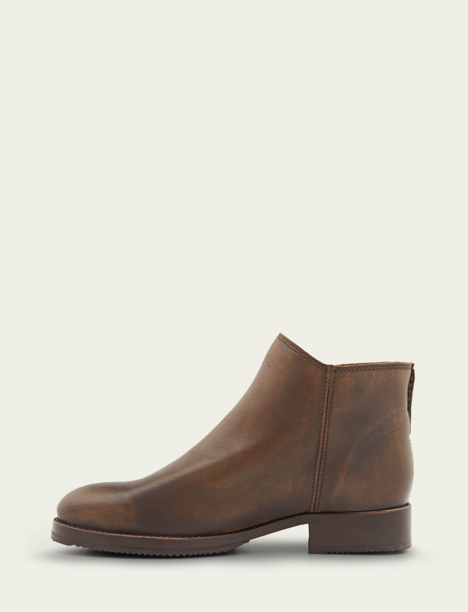 FRYE Women's Dark Brown Madison Moto Shooties