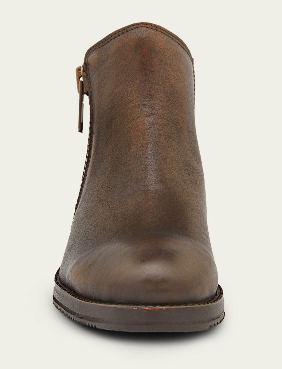 FRYE Women's Dark Brown Madison Moto Shooties