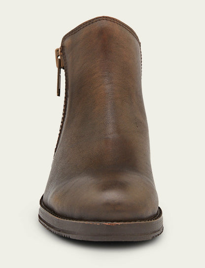 FRYE Women's Dark Brown Madison Moto Shooties