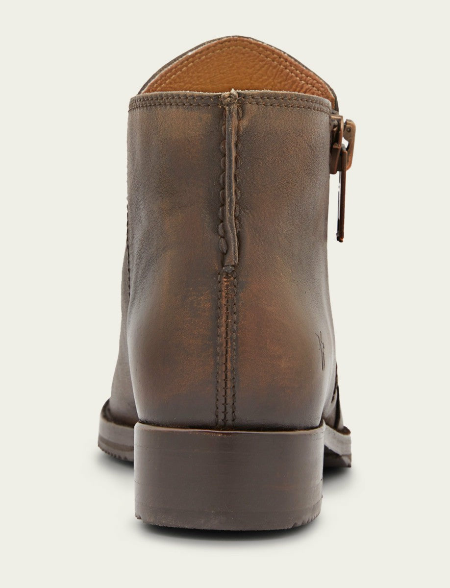 FRYE Women's Dark Brown Madison Moto Shooties