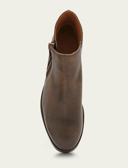 FRYE Women's Dark Brown Madison Moto Shooties