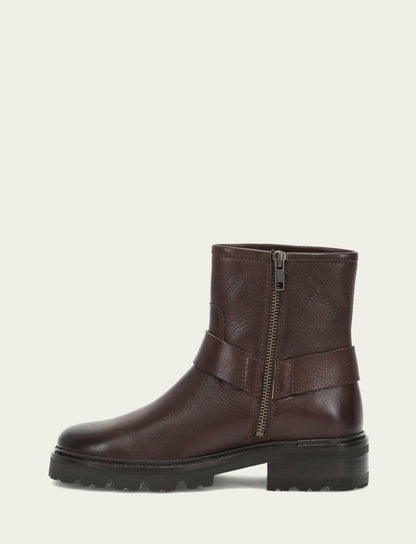 FRYE Women's Chocolate Olivia Harness Short Booties