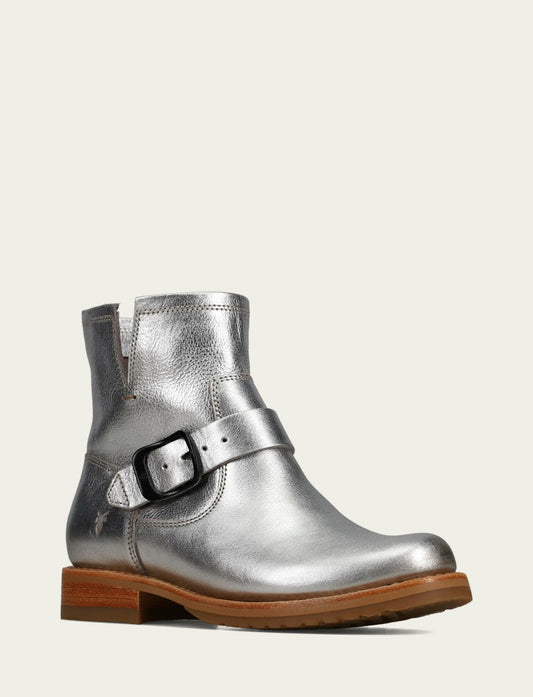 FRYE Women's Silver Veronica Flex Booties